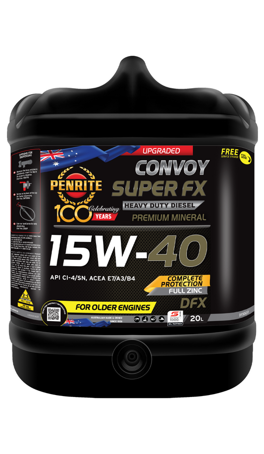 20-Litre- ENGINE OIL PENRITE DFX020 CONVOY SUPER FX 15W-40 Premium Mineral