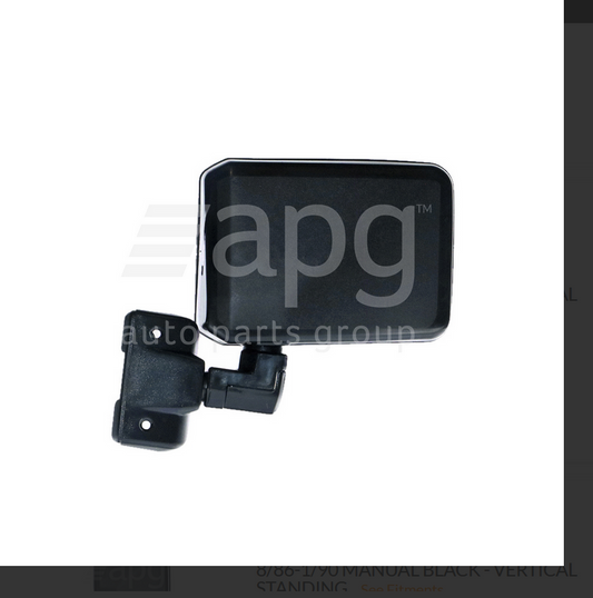 NEW LEFT DOOR MIRROR FOR TOYOTA LANDCRUISER 1/1990-8/1999 VERTICAL STANDING