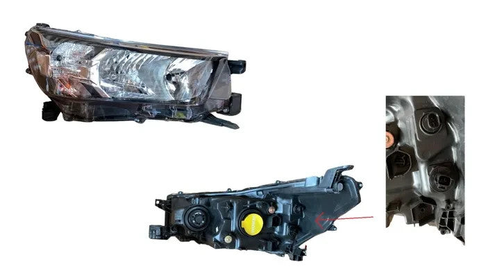 NEW RIGHT HEADLIGHT FOR TOYOTA HILUX WORKMATE,SR,SR HI-RIDER 4WD 05/2020-ON 4X4