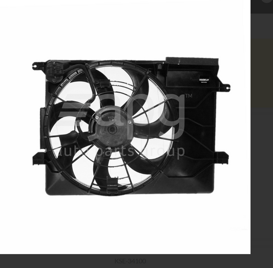 NEW COMPLETE RADIATOR FAN FOR KIA SPORTAGE 5/10-3/13 2.0L G4KD & 2.4L G4KE 4CYL