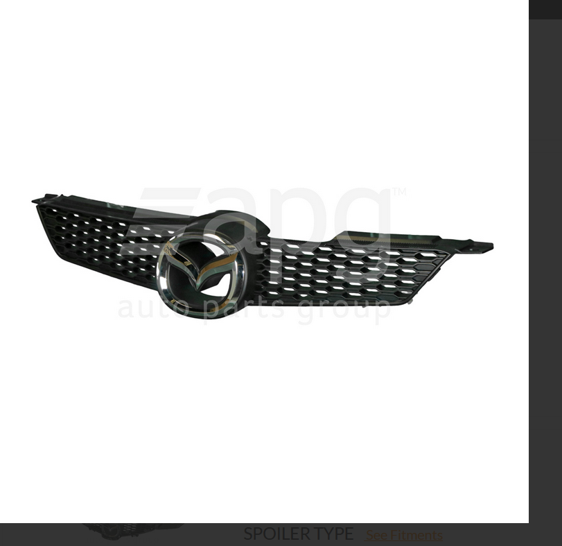 GENUINE FRONT GRILLE FOR MAZDA-2 6/2005-9/2007 MAZDA2