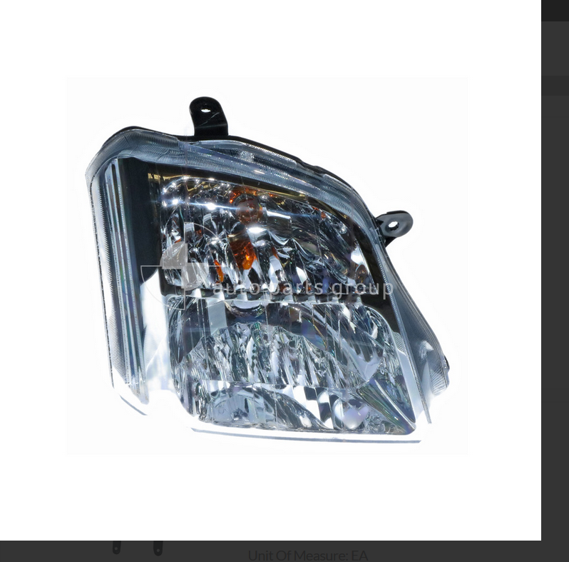 GENUINE RIGHT HEADLIGHT FOR HOLDEN RODEO RA 3/2003-9/2006 HALOGEN TYPE