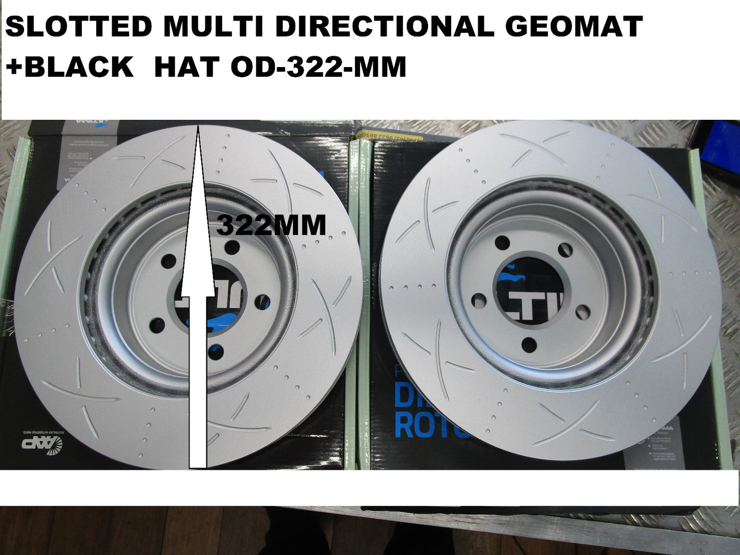 FOR FORD TERRITORY TS TX GHIA 2WD 4WD 2004-2012 Front Disc Brake Rotors pair 322