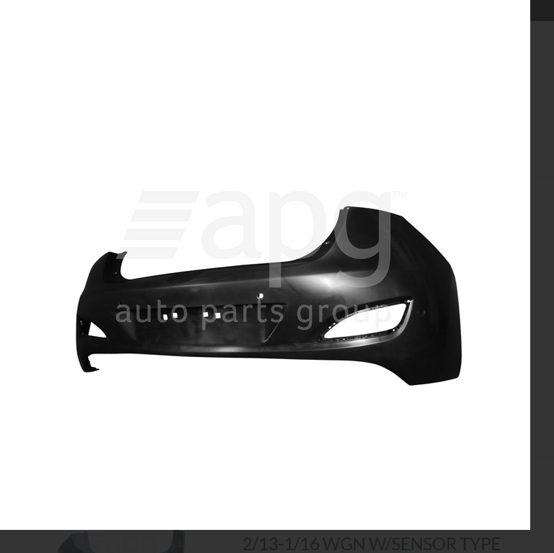 GENUINE REAR BUMPER BAR FOR HYUNDAI I30 7/2013-3/2015 3-DOOR SENSOR TYPE I-30