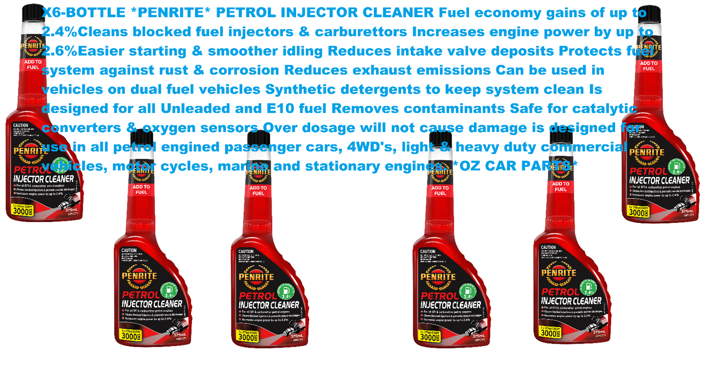 X6-BOTTLE PETROL INJECTOR CLEANER  *PENRITE* ADPIC375