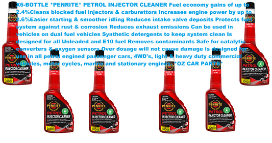 X6-BOTTLE PETROL INJECTOR CLEANER  *PENRITE* ADPIC375