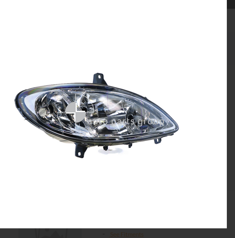 NEW RIGHT HEADLIGHT LAMP FOR Mercedes-Benz VITO VAN 1/2007-1/2010 WDF63 HALOGEN