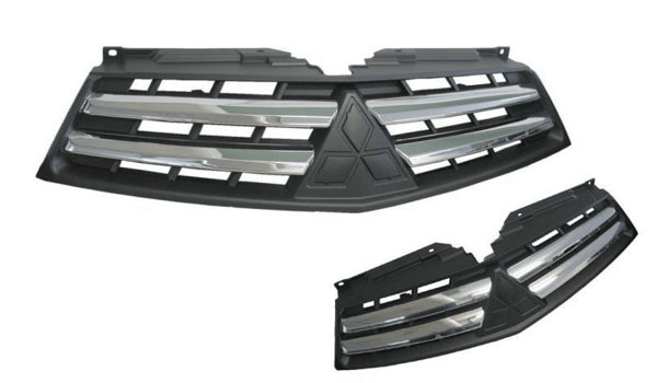 NEW FRONT GRILLE FOR MITSUBISHI TRITON  MN  09/2009 ~ 12/2014  CHROME/BLACK