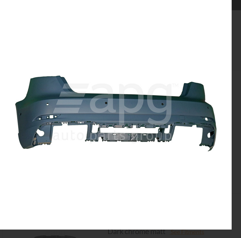 Genuine REAR BAR COVER BUMPER FOR Audi S3 8V 11/2016-1/2016 HATCH SENSOR TYPE