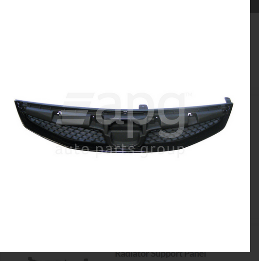 NEW FRONT BLACK GRILLE WITH MOULD FOR Honda Civic 8th Gen Sedan Hybrid 1/09-3/12