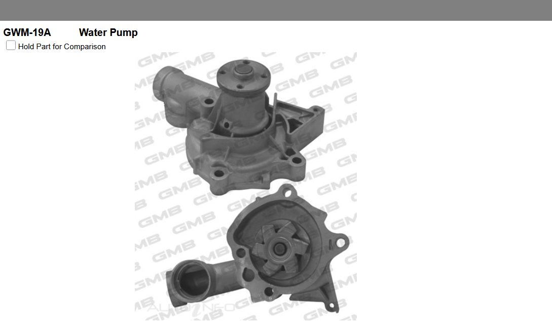GENUINE GMB WATER PUMP+GASKET+SILICONE FOR Mitsubishi Cordia 1.8 AA,AB GSL (A215
