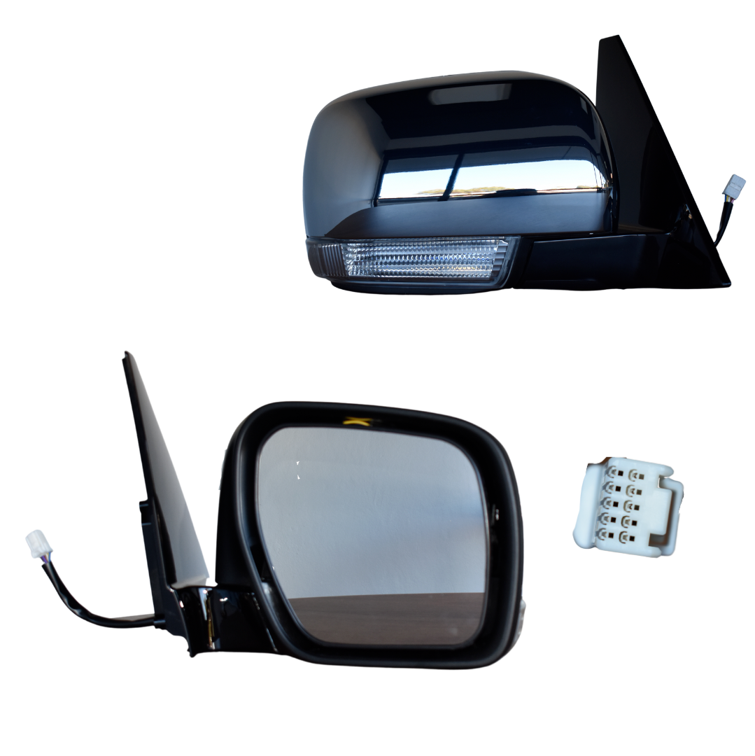 NEW RIGHT SIDE DOOR MIRROR FOR MITSUBISHI PAJERO NS/NT/NW/NX CHROME 5-PIN