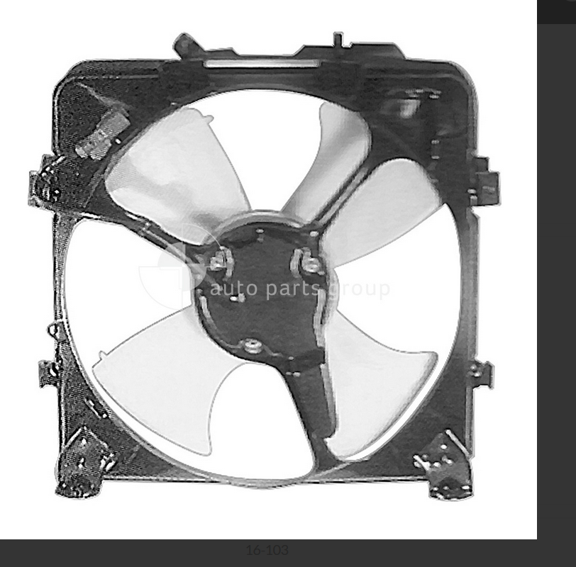 NEW AC CONDENSER FAN FOR Honda Civic 11/2000-1/2006 1.7L D17## 4CYL PET