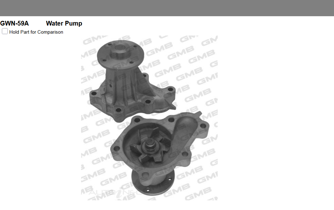 GENUINE GMB WATER PUMP+GASKET+SILICONE FOR NISSAN CARAVAN E24 3.0L 1988-2001