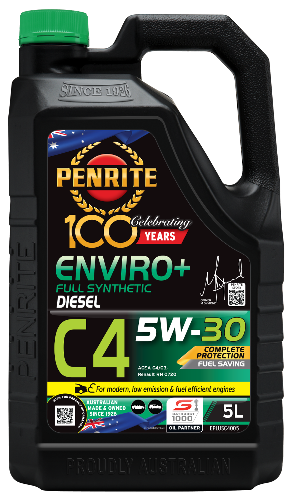 5-Litre ENGINE OIL *PENRITE* EPLUSC4005  ENVIRO+ C4 5W-30 (FULL SYN.)