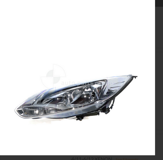 GENUINE LEFT HEADLIGHT FOR FORD FOCUS LW 6/12-8/15 Chrome HAMOGEN MANUAL ADJUST