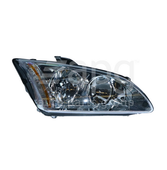 NEW CHROME RH HEADLIGHT FOR FORD FOCUS 1/2005-3/2009 LS/LT 4/5DR MANUAL Adjust