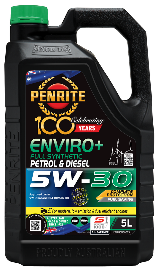 5L*PENRITE* ENGINE OIL EPLUS5W30005 ENVIRO+ 5W-30 (FULL SYN.) Full Synthetic