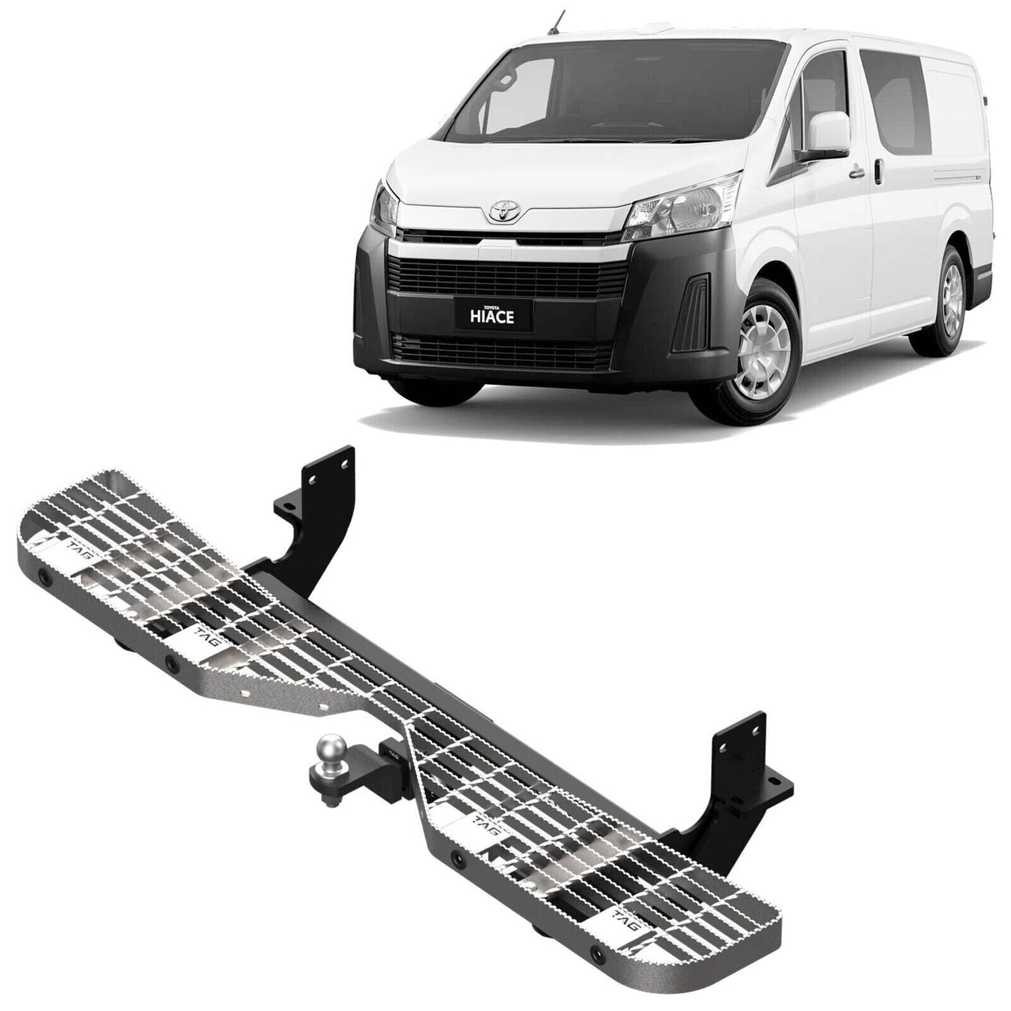 TAG Rear Step & Towbar for Toyota Hiace (02/2019 - on), Hiace / Commuter (02/201