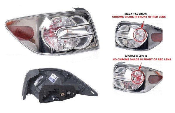 NEW LEFT SIDE TAIL LIGHT FOR MAZDA CX-7 ER SERIES 2 10/2009-01/2012 TAILLIGHT