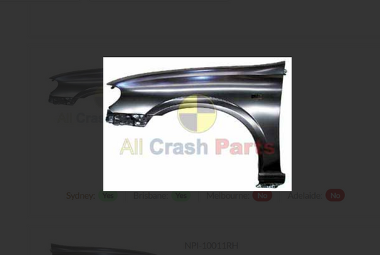 NEW LEFT FRONT GUARD FOR NISSAN PULSAR 7/2003-1/2006 SEDAN