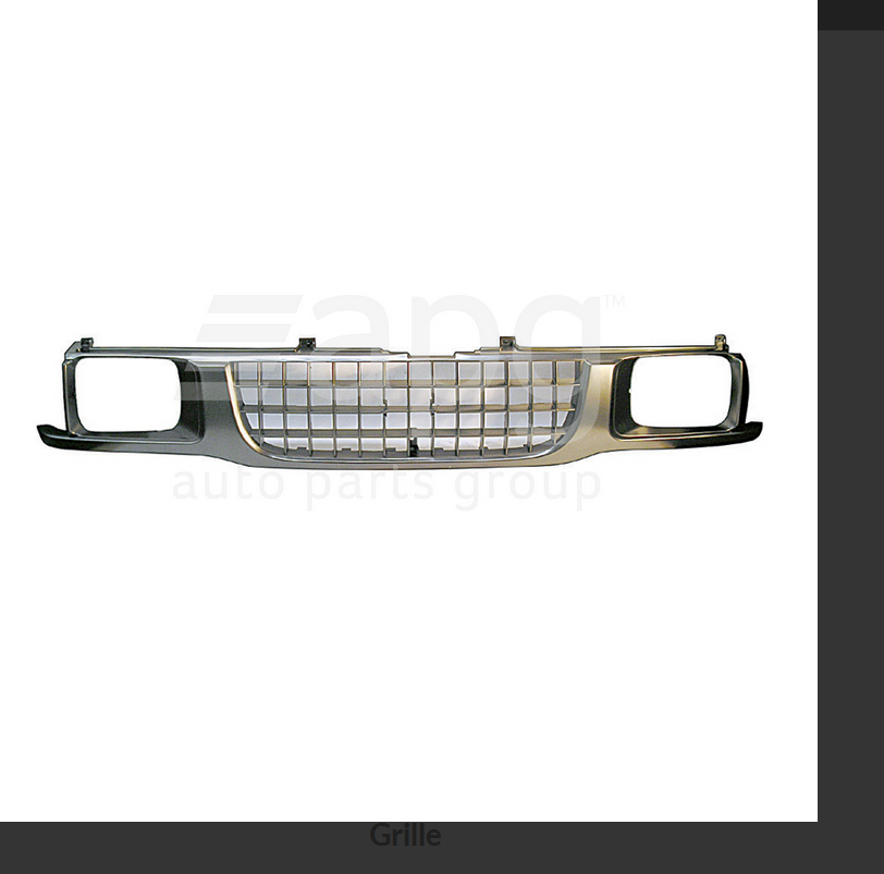 NEW FRONT GRILLE FOR HOLDEN RODEO TF Silver Grey-Dip Bottom 2/1993-10/1995