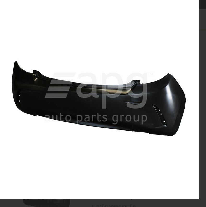 GENUINE REAR BUMPER BAR FOR HOLDEN SPARK 12/2015-2/2018 WITHOUT SENSOR ...