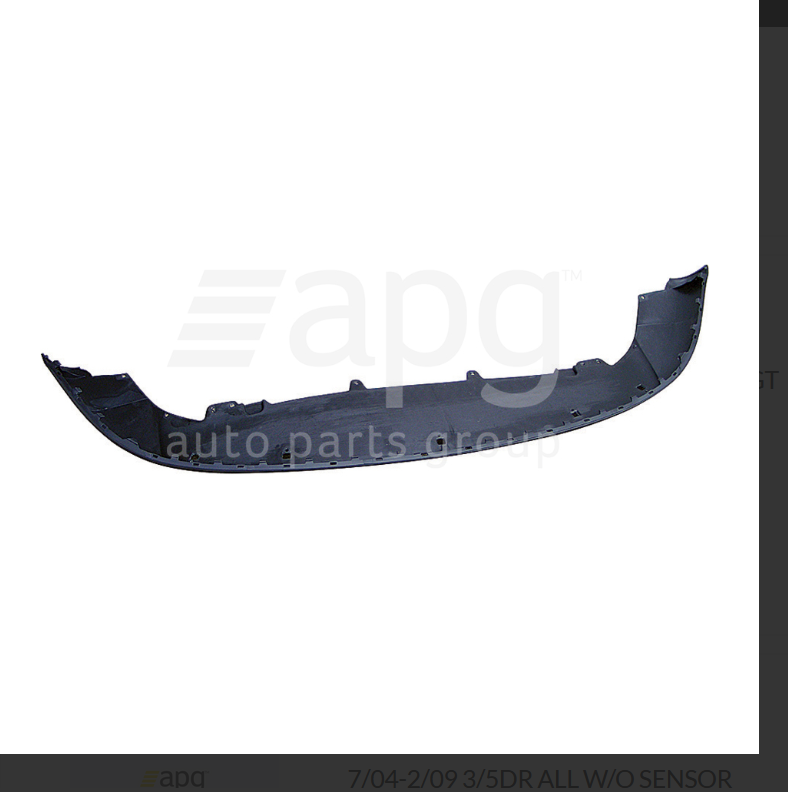 NEW FRONT APRON MOULD FOR VW VOLKSWAGEN GOLF MK5 3/05-2/09 5DR GTI & 5/07-2/09