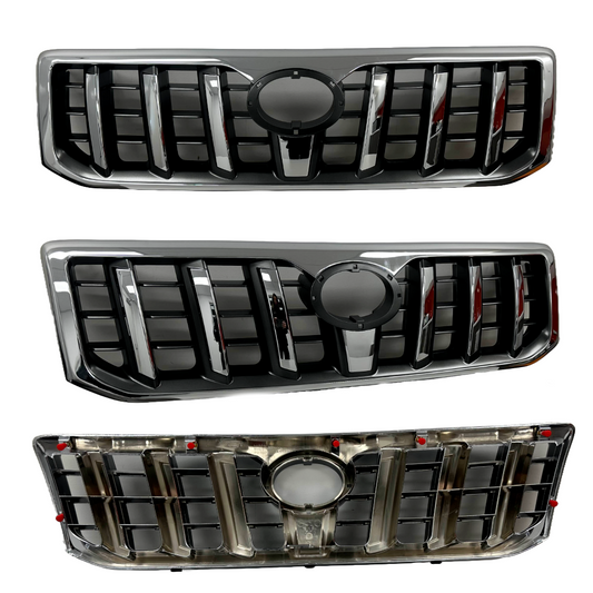 NEW FRONT GRILLE FOR TOYOTA PRADO J120  02/2003 ~ 09/2009 CHROME / BLACK