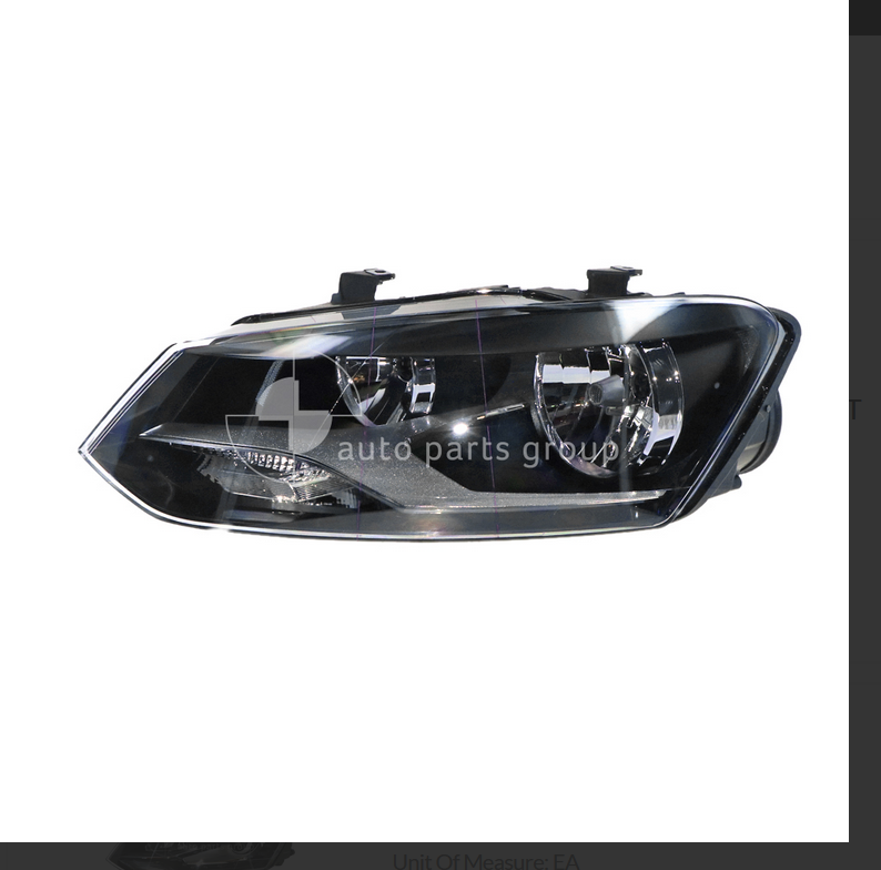 NEW LEFT HEADLIGHT FOR VOLKSWAGEN VW POLO 6R COMFORTLINE/GTI 5/2010-7/2014 HALO