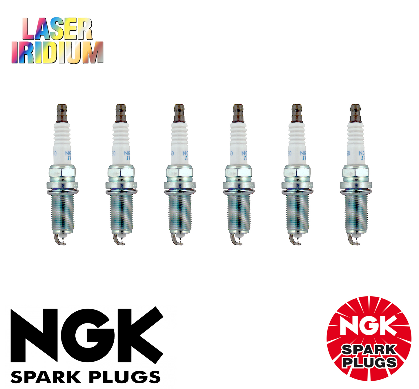 6x LASER IRIDIUM NGK SPARK PLUG SET FOR Toyota Prado GRJ150 4.0L V6 (1GR-FE) 200