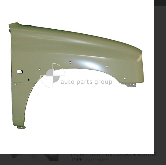 GENUINE RIGHT FRONT GUARD FOR SUZUKI GRAND VITARA Flare Holes TYPE 7/1998 - 7/05