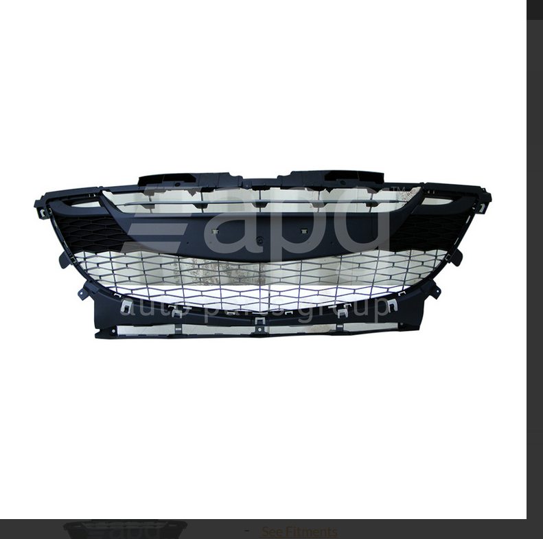 NEW FRONT BAR GRILLE FOR MAZDA 3 BL SEDAN 3/2009-8/2011