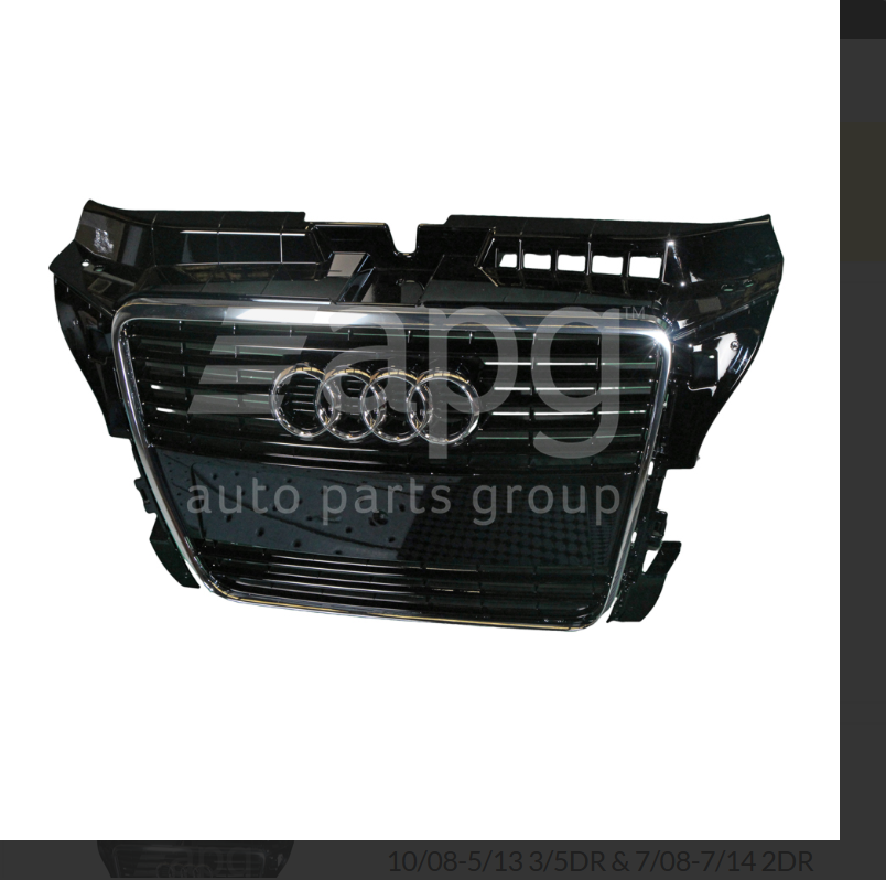 GENUINE FRONT GRILLE FOR AUDI A3 10/2008-5/2013 3/5-DOOR & 7/2008-7/2014 2-DOOR