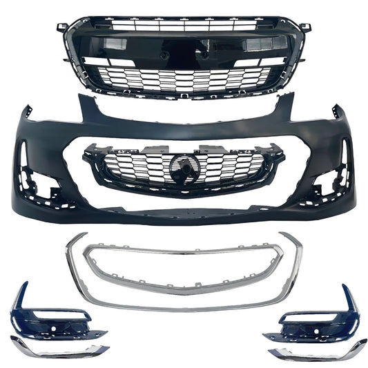NEW COMPLETE FRONT BAR KIT CHROME FOR HOLDEN VF SS SV6 SSV SERIES-2 FULL KIT