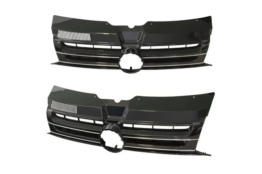 NEW Front Grille FOR VOLKSWAGEN TRANSPORTER 10/2009-6/2015 T5 with Chrome Mould