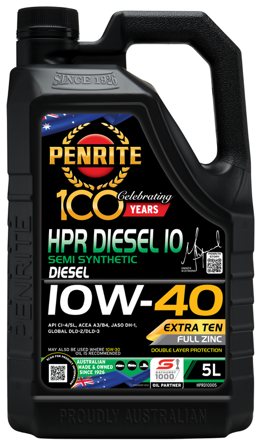 5-LITRE PENRITE ENGINE OIL *HPRD10005* HPR DIESEL 10 10W-40 (Semi Synthetic)