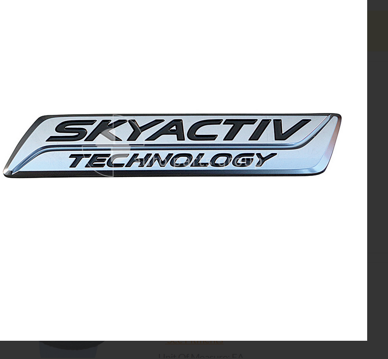 GENUINE BOOT LID SKYACTIV TECHNOLOGY EMBLEM FOR MAZDA-6 12/2012-12/2014 4-DOOR