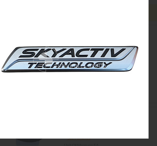 GENUINE BOOT LID SKYACTIV TECHNOLOGY EMBLEM FOR MAZDA-6 12/2012-12/2014 4-DOOR