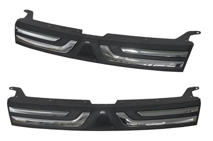 NEW Front Grille FOR MITSUBISHI OUTLANDER 11/2012 ~ 12/2014 ZJ CHROME-BLACK
