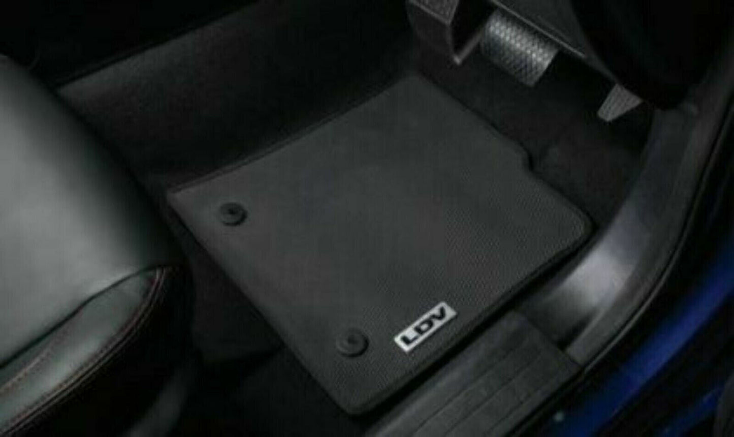 GENUINE HEAVY DUTY FRONT RUBBER FLOOR MAT SET FOR LDV T60 UTE 2017-2021 UTE
