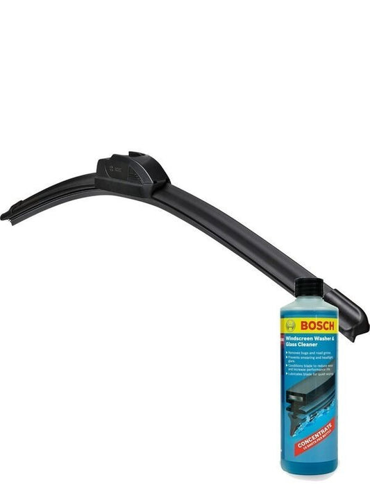 Bosch Aerotwin Wiper Blade Set 475/600mm + Windshield Washer Fluid Fits Volkswag