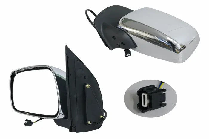 NEW LEFT DOOR MIRROR FOR NISSAN PATHFINDER R51 07/2005 ~ 09/2013 CHROME