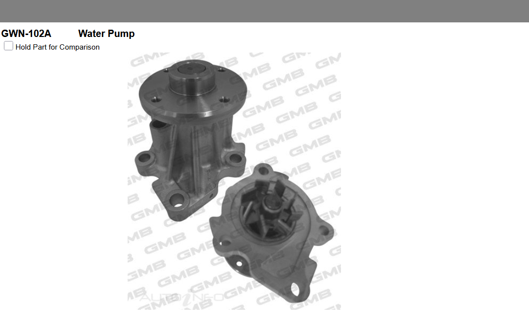 GENUINE GMB WATER PUMP+GASKET+SILICONE FOR Nissan Pulsar 1.5L N12