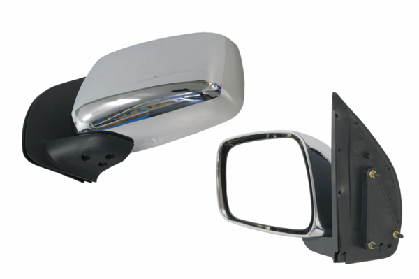 NEW LEFT SIDE DOOR MIRROR FOR NISSAN NAVARA D40 12/2005-04/2015 CHROME-MANUAL