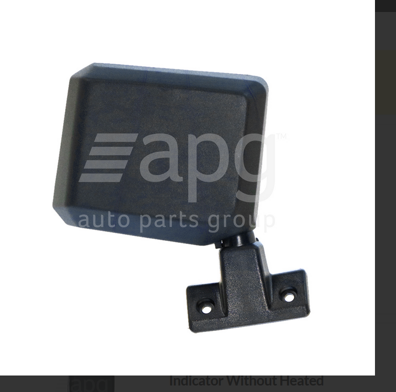 NEW RIGHT DOOR MIRROR FOR TOYOTA LANDCRUISER 1/1990-8/1999 SKIN TYPE MANUAL BLA