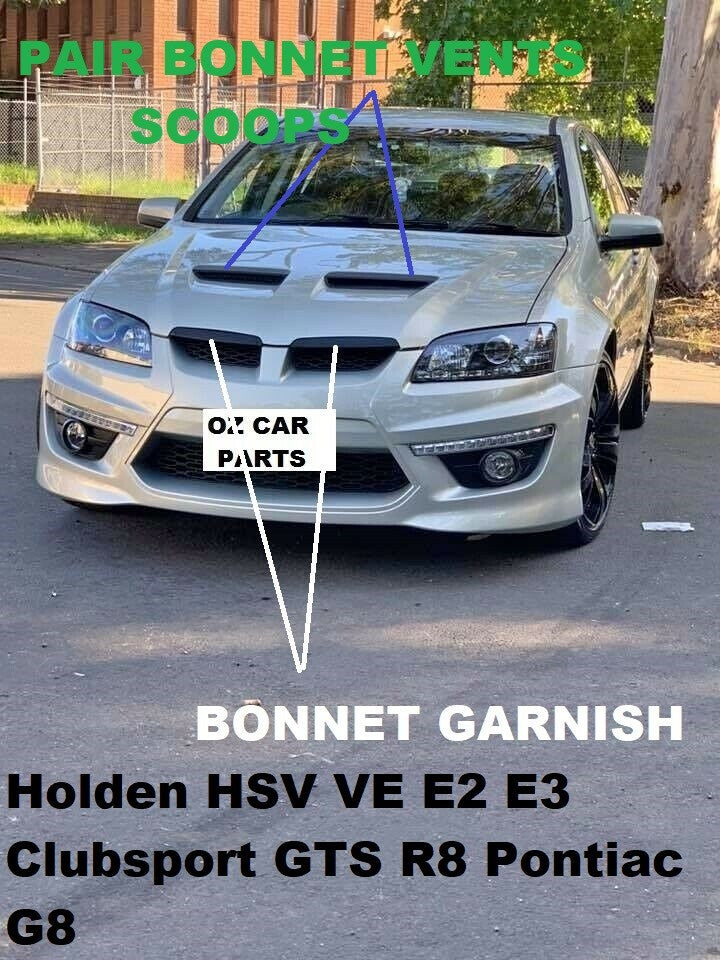 BONNET VENT & MOULD SET FOR HSV GTS CLUBSPORT E2 E3 Pontiac G8 HOLDEN VE