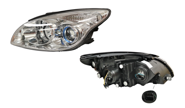 NEW PASSENGER SIDE HEADLIGHT FOR HYUNDAI I30 FD 07/2009 ~ 04/2012 CHROME
