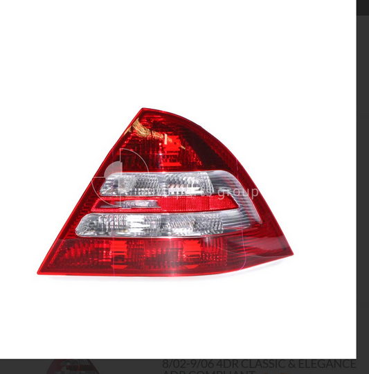 NEW LEFT TAIL LIGHT FOR MERCEDES BENZ C-CLASS 11/00-9/04 SEDAN CLEAR