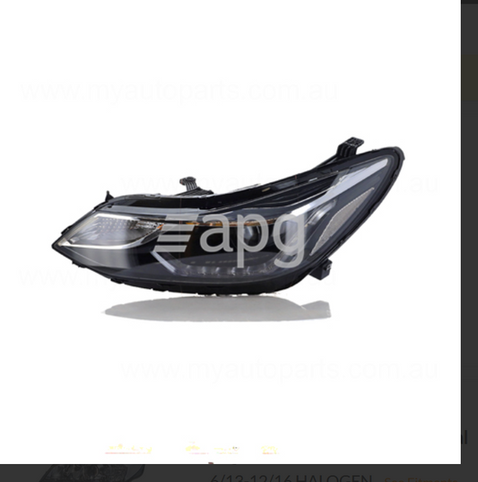 GENUINE LEFT HEADLIGHT FOR HOLDEN ASTRA BL SEDAN 3/17-ON HALOGEN TYPE